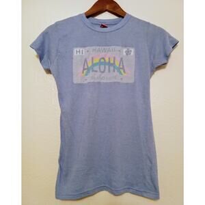Vtg Y2K Island Girl Hawaii Aloha Island Love Graphic Women's Tee Tropical SZ S